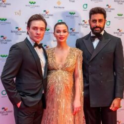 ed westwick, amy jackason and abhishek bachchan at the British Asian Trust's annual gala in London