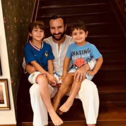 saif ali khan with his two son